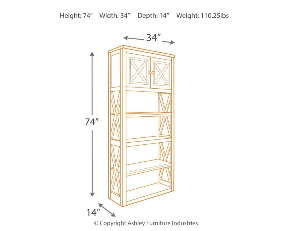 Black Large Bookcase C1434