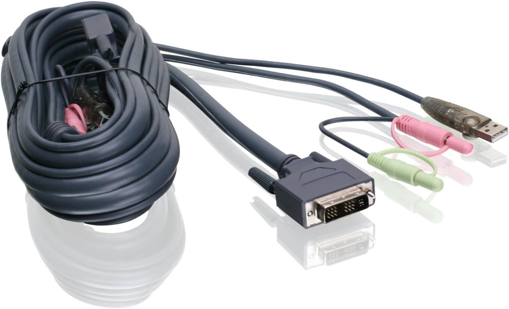 6 Feet DVI-I USB KVM Cable Pack of 2 H2001