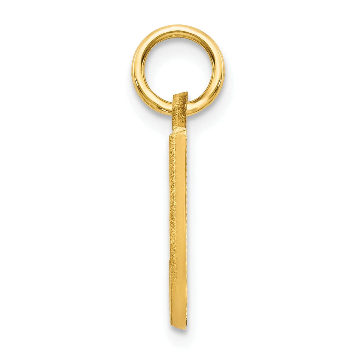 10K Yellow Gold Initial J Pendant Charm Q733438