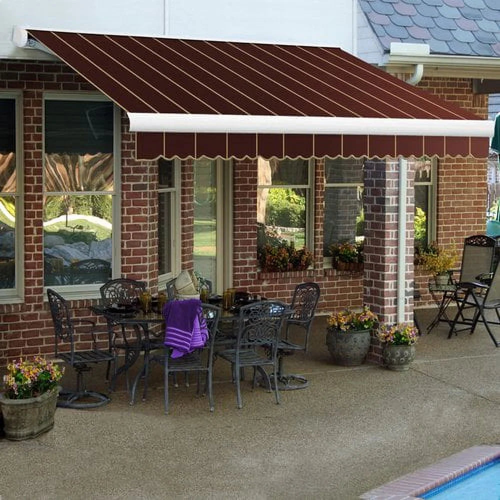 Motorized Retractable Awning with Remote K6944
