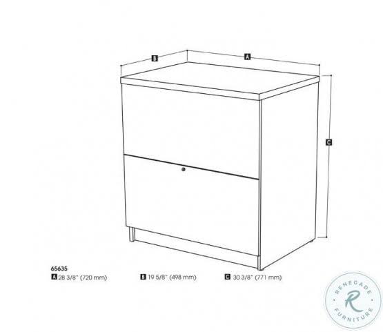 Rustic Brown Lateral File Cabinet R88469