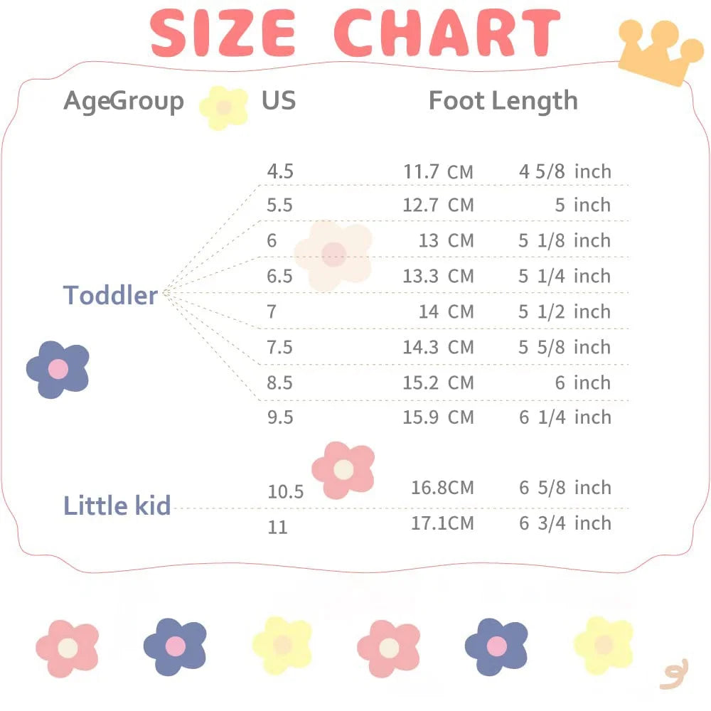 Toddler Girls Mary Jane Soft Sole Princess Shoes X4484