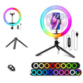 10" Selfie Ring Light with 4" Desktop Tripod Stand & Phone Holder R871
