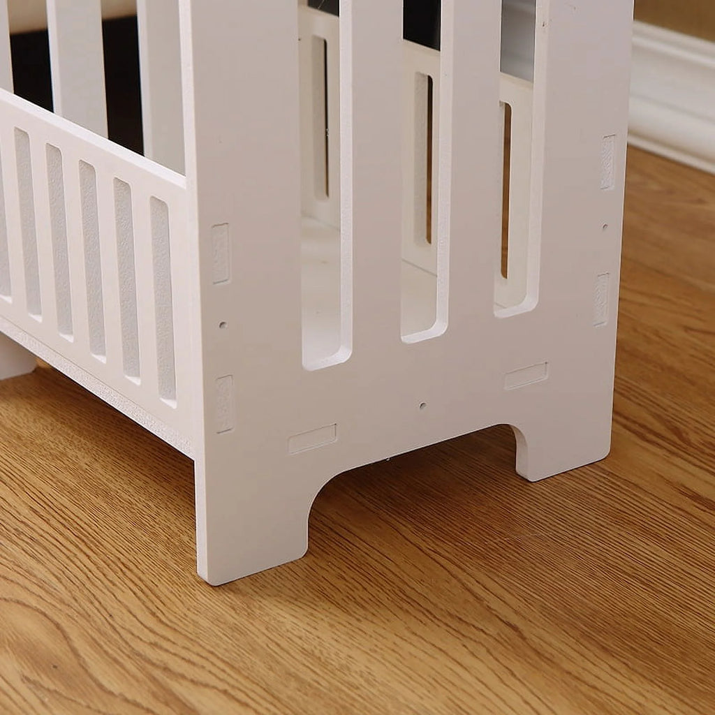 White Square Nightstand B455