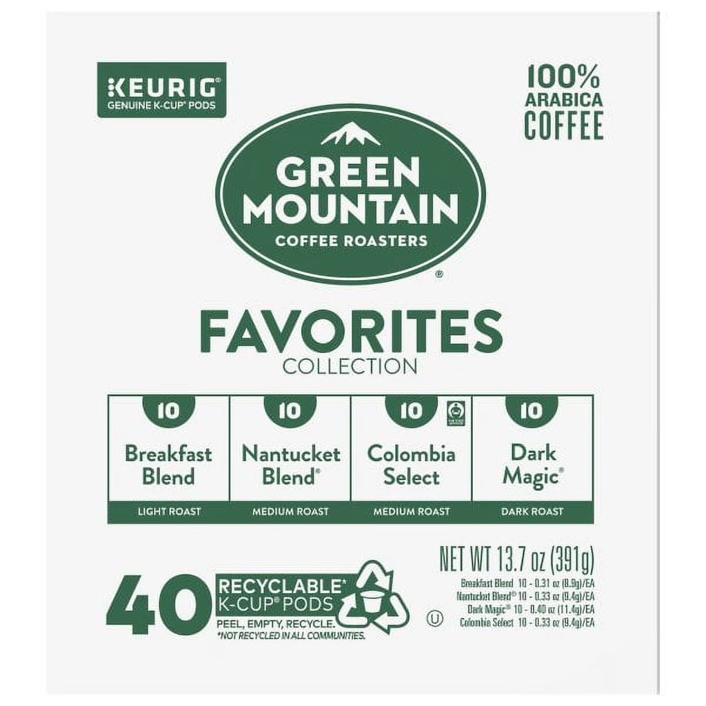 40 Count Single-Serve Coffee K-Cup Pods Sampler B879