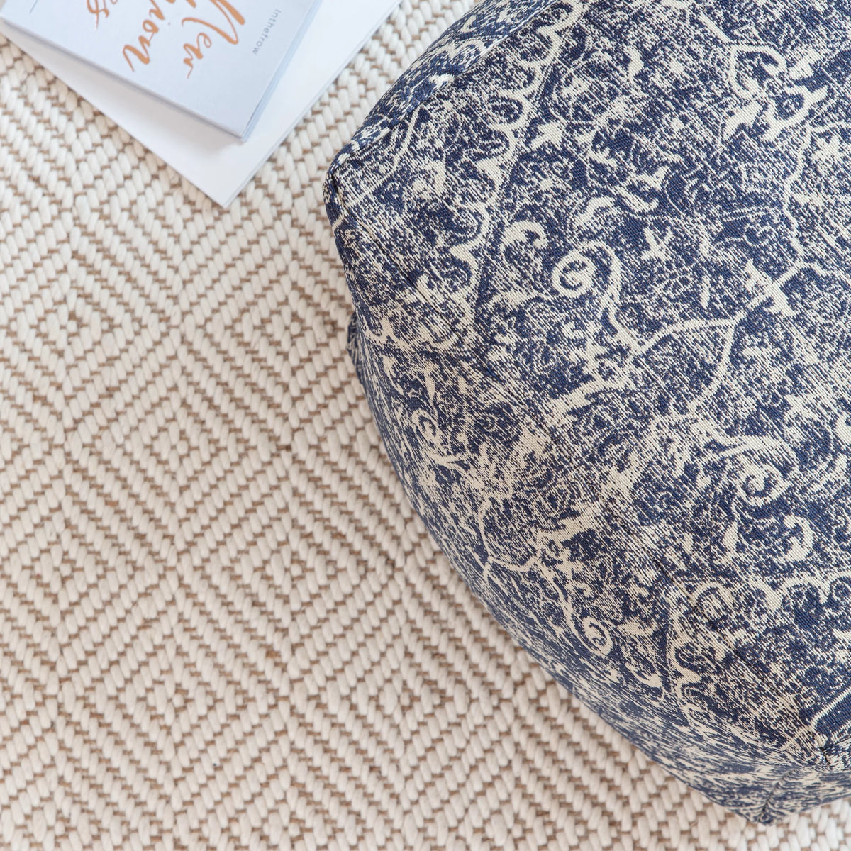 Polyester Square Poufs I50007