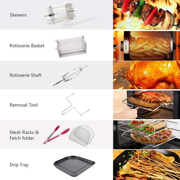 8-in-1 12.7Qt Air Fryer Toaster Oven Q860