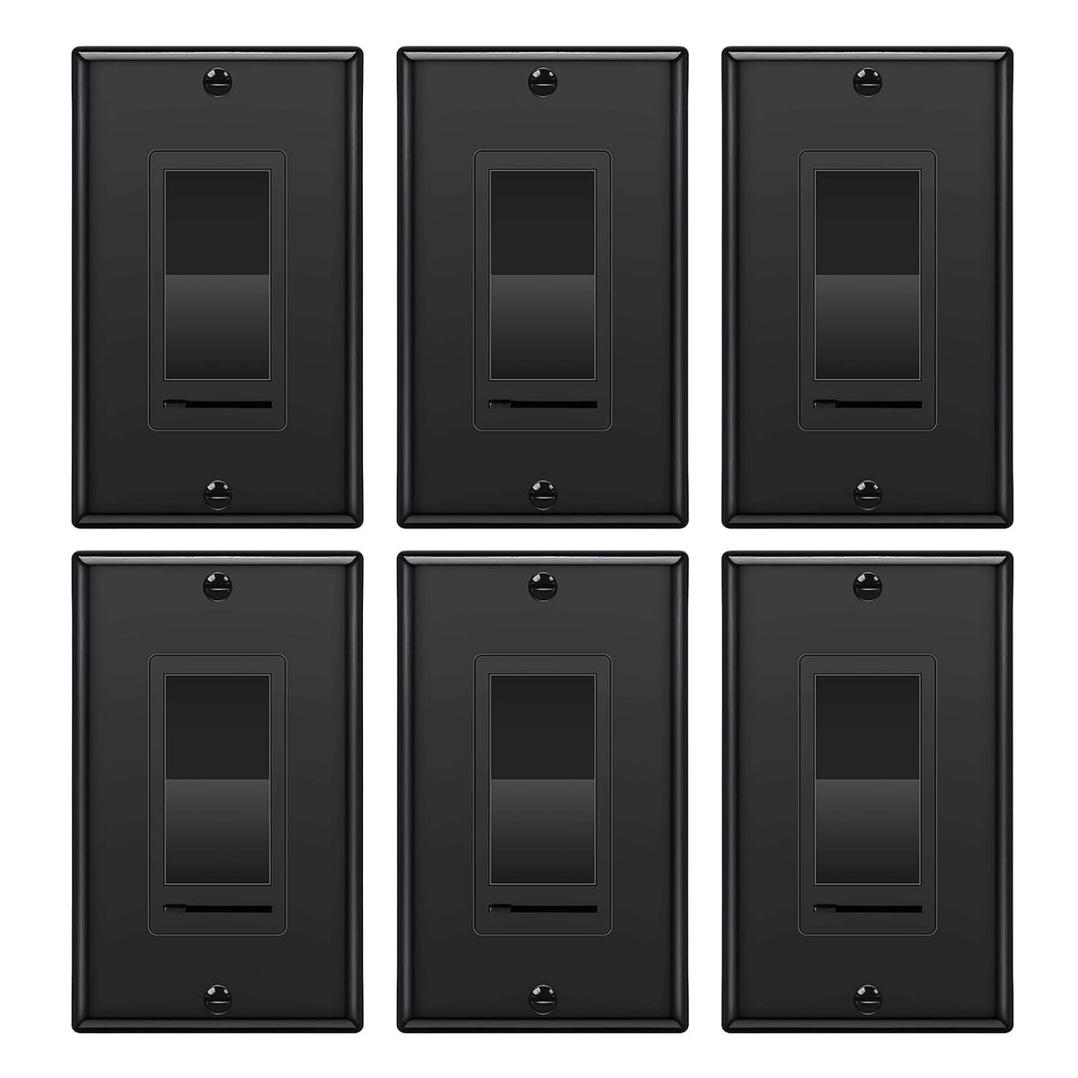 6 Pack White Rocker Dimmer Switch J7602