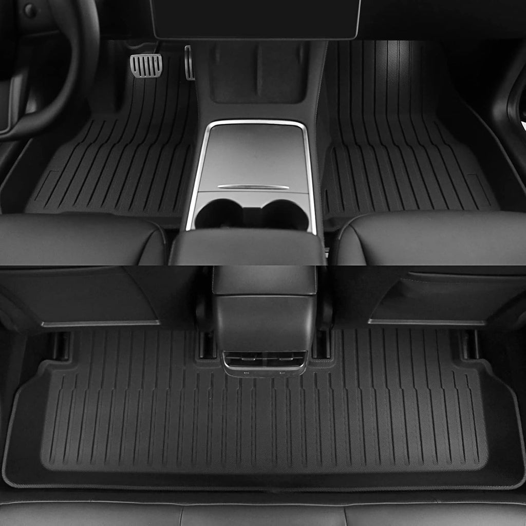 Cargo Liners Storage Frunk Mat All Weather Front Trunk Mats TPE Floor Mats Set of 6 Z38298