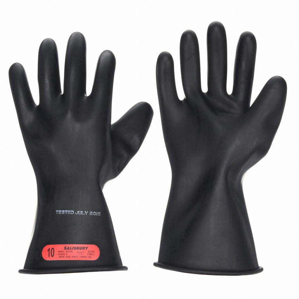 Electrical Gloves Class 0 Black Sz 10 Q940