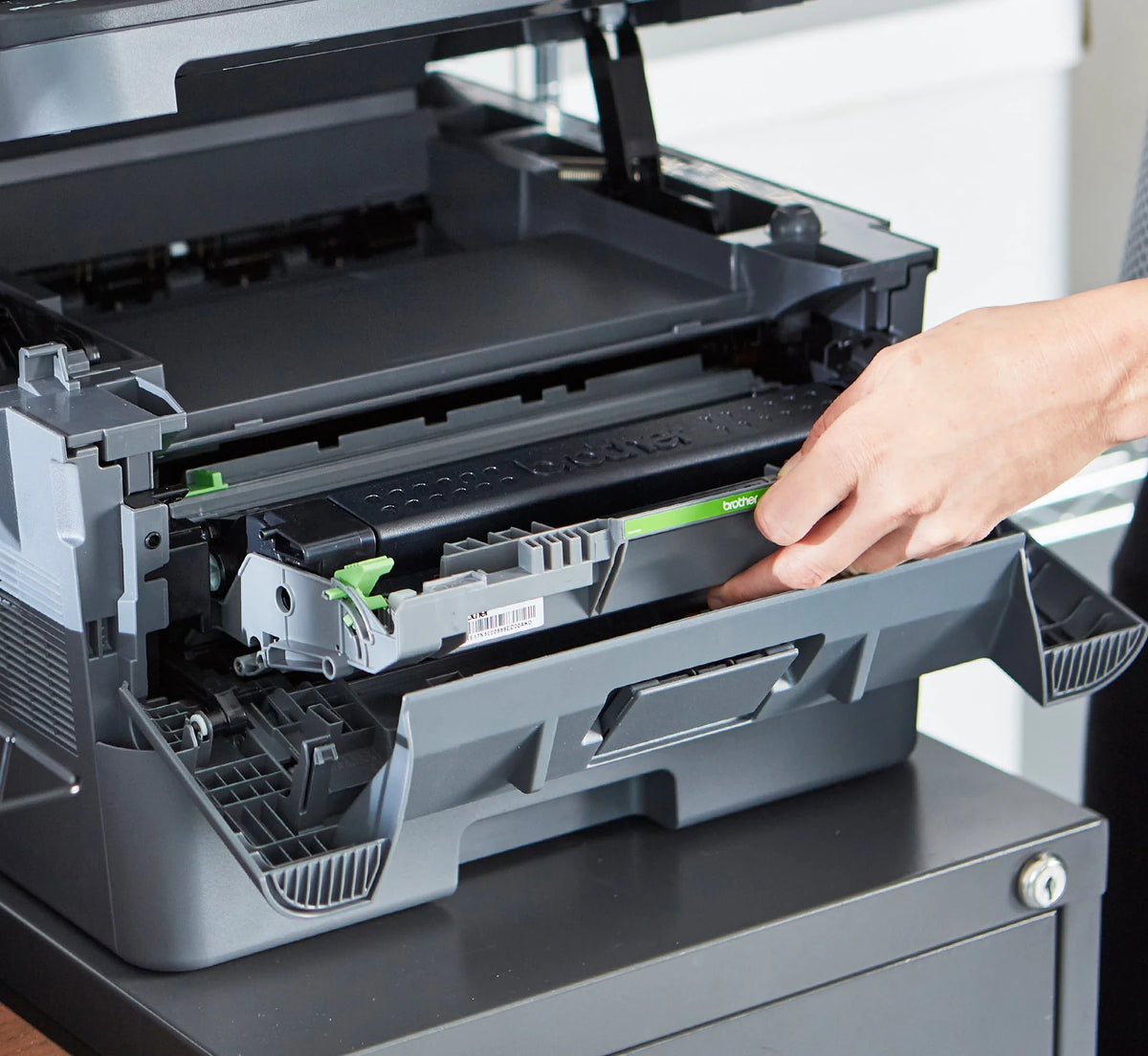 Monochrome Laser All-in-One Printer with Duplex Printing and Wireless Connectivity D820276