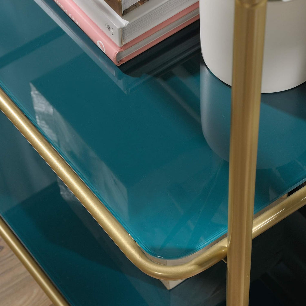 Bookcase, Satin Gold Finish R881098