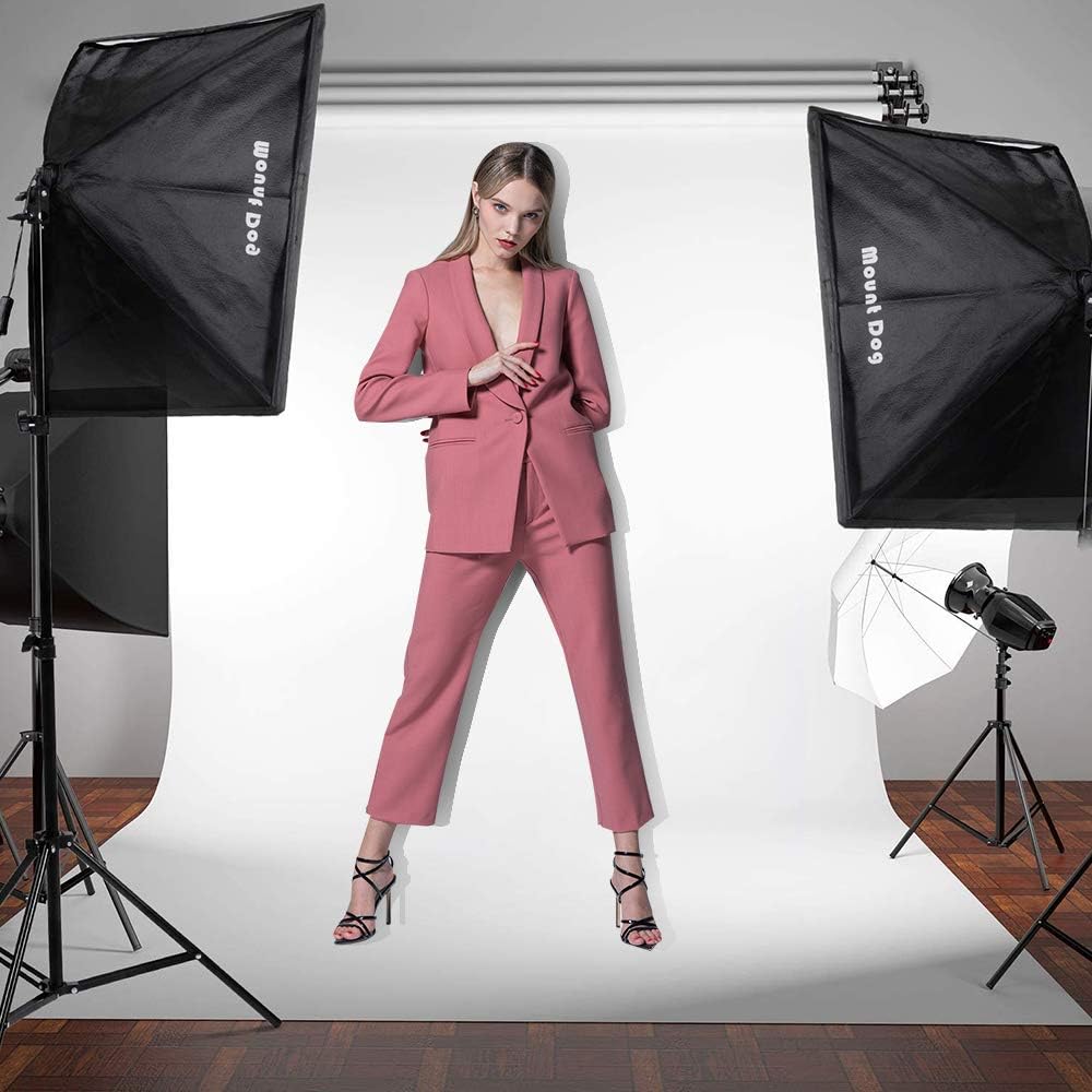 LED Softbox Photography Lighting Kit with 20"X28" Reflector and 80W 6500K Corn Light Bulbs Pack of 2 N356