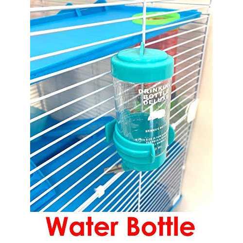 Large Multi-level Wire Animal Cage with Long Crossover Tube W16768