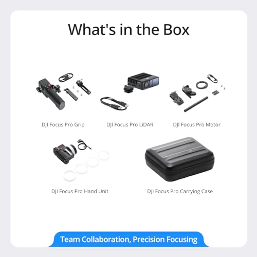 Focus Pro Creator Combo, AMF Lens Control System, 20-Meter Subject Focusing, 76,800 LiDAR Ranging Points, AI Recognition, FIZ Lens Control Hand Unit R341