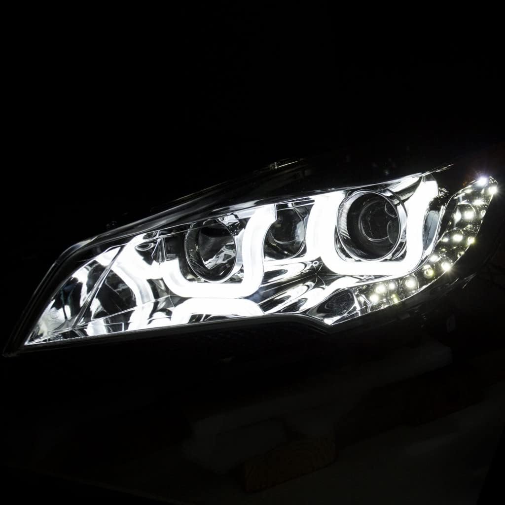 Projector Headlights with U-Bar Chrome P9564
