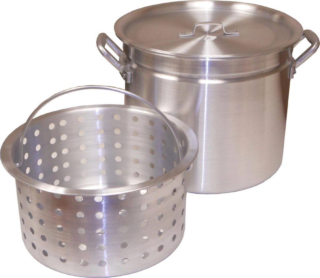 Aluminum Pot with Basket and Lid 100-Quart S282