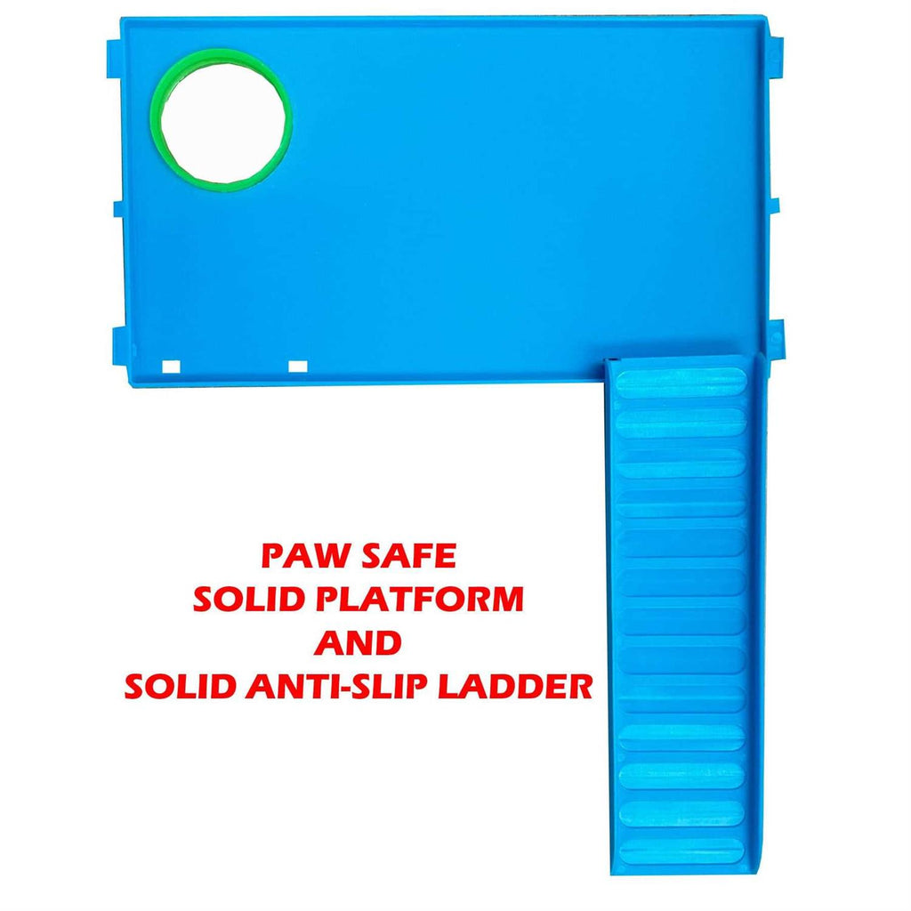Large Multi-level Wire Animal Cage with Long Crossover Tube W16768