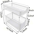 Under Sink Cabinet Organizer with Sliding Drawer H434