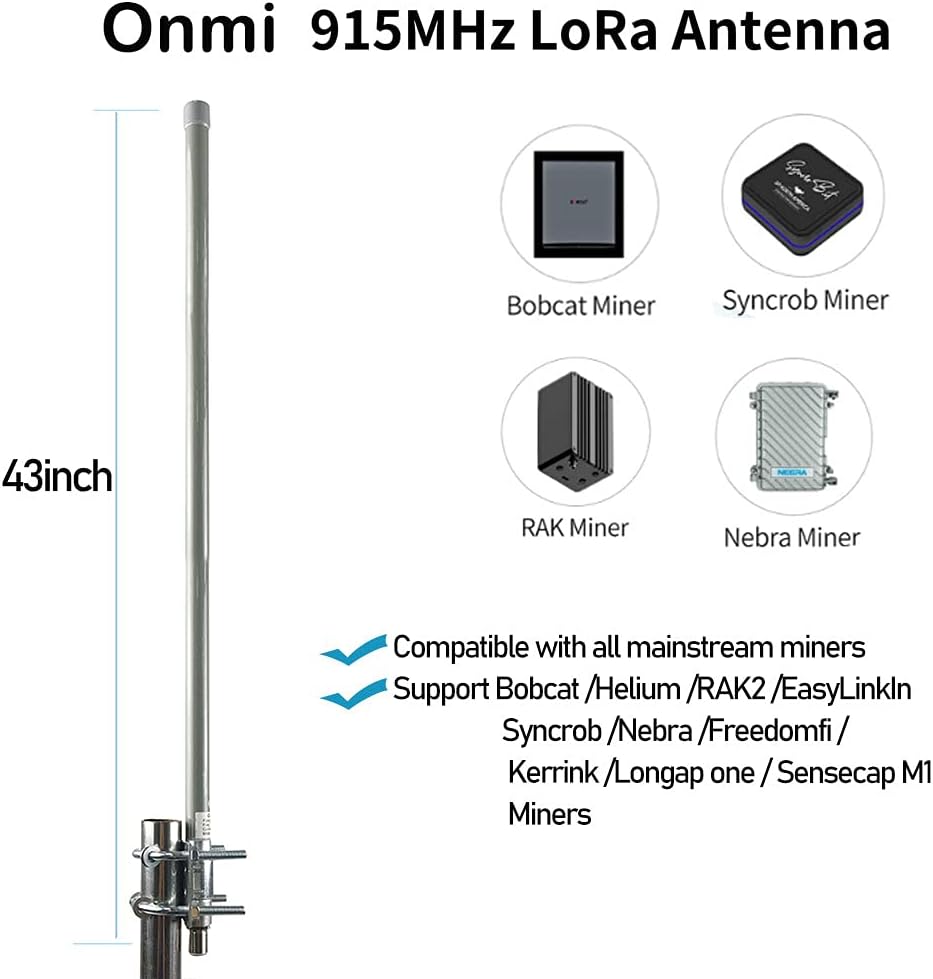 12dbi Omni-Directional Outdoor Antenna 824-960MHZ with 32ft SMA Cable T258