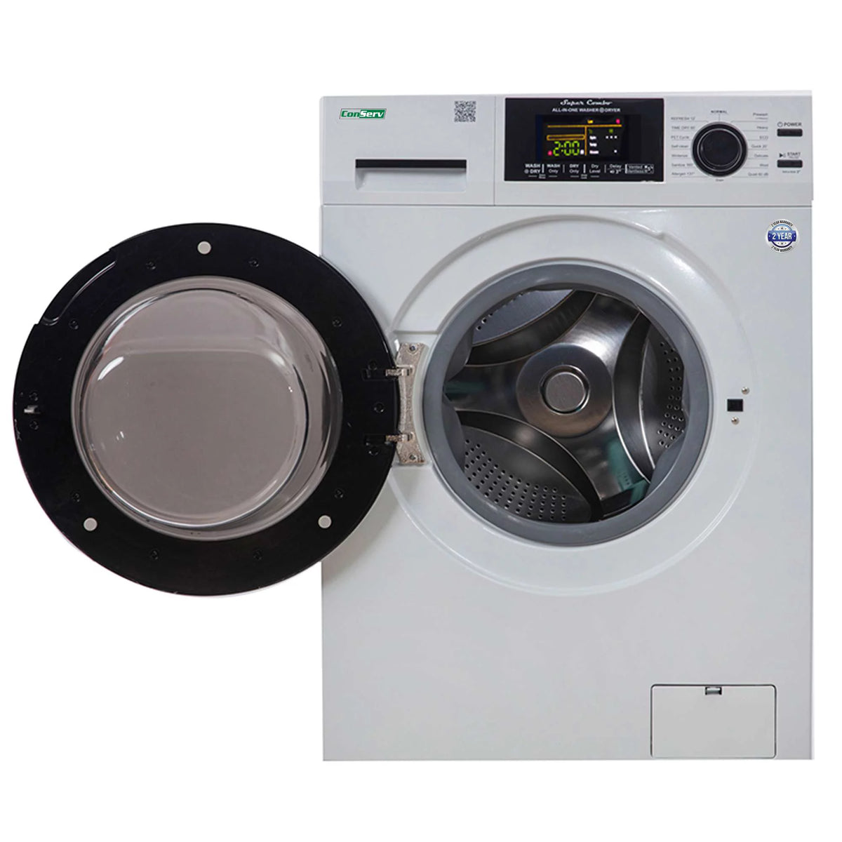 15 lbs Compact Combo Washer Dryer in White Z336628