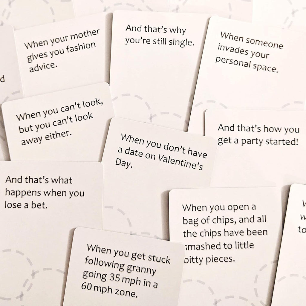 Funny Card Game for 3-12 Players S463