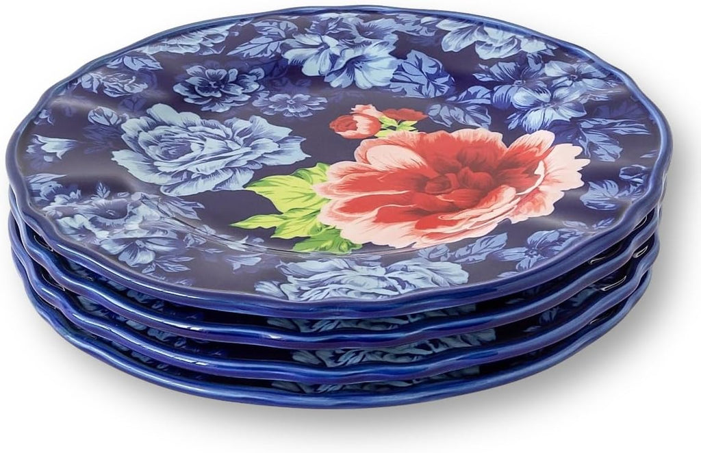 12-Piece Blue Floral Dinnerware Set K456331