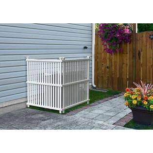 White Outdoor Privacy Screen Panels Fence Divider B8311