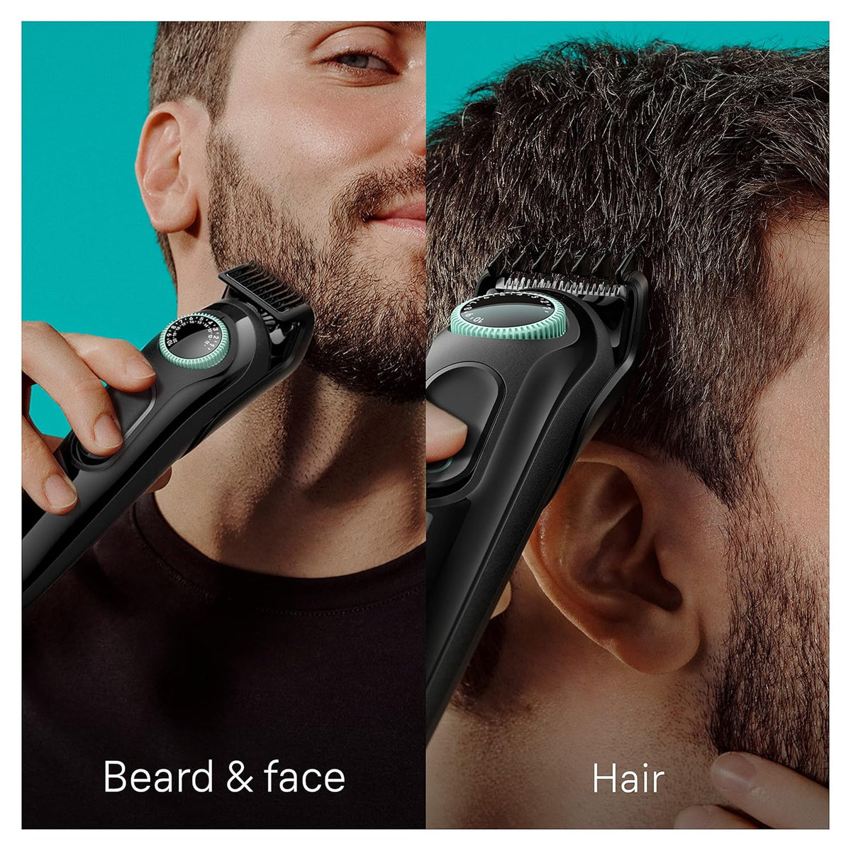 5-in-1 Trimmer for Men with Beard Trimmer, Ear & Nose Trimmer, Hair Clippers, Black H454
