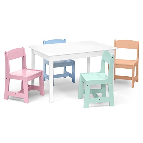 White Table with 4 Chairs A114483