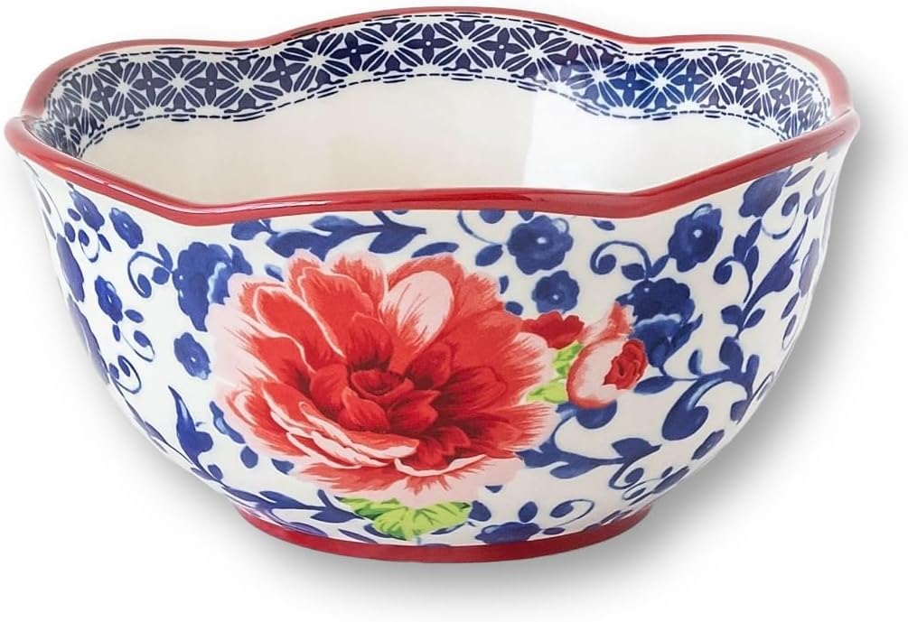 12-Piece Blue Floral Dinnerware Set K456331