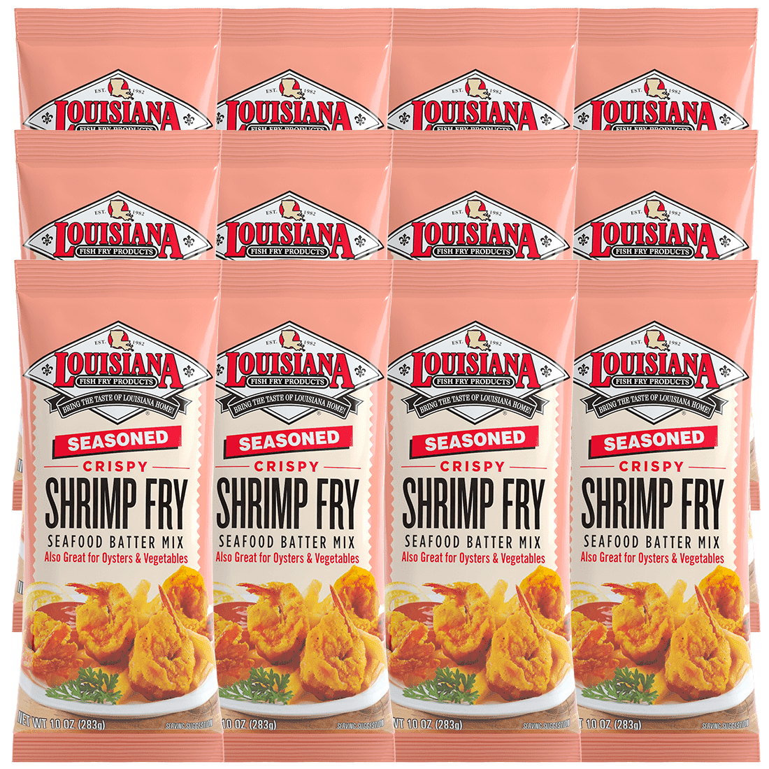 10 oz Pack of 12 Seasoned Shrimp Fry I72014