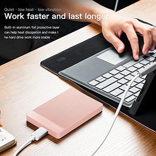 500GB 2.5" Portable External Hard Drive USB 3.0 Black S636