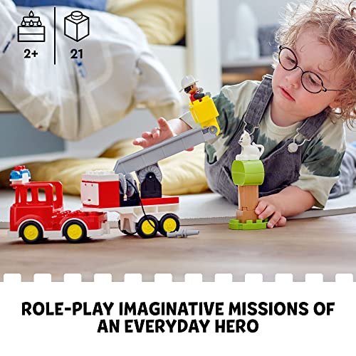 LEGO DUPLO Fire Truck Building Toy Set (21 Pieces) S1989