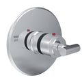 Satin Bronze Round Thermostatic Trim Plate with Handle M6452