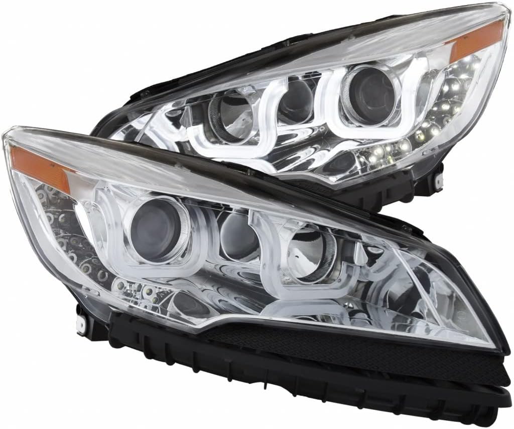 Projector Headlights with U-Bar Chrome P9564