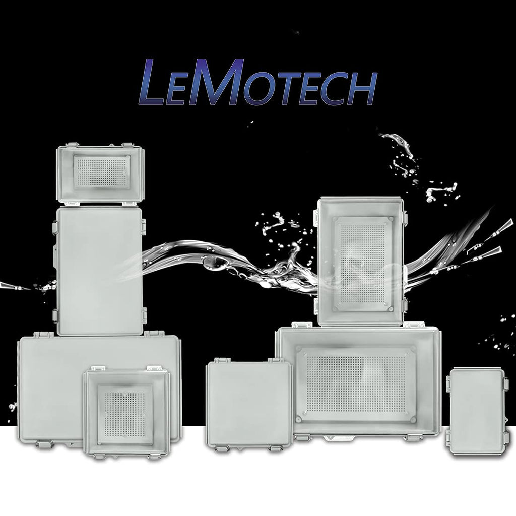 ABS IP67 Waterproof Junction Box with Mounting Plate Pack of 2 Z74724