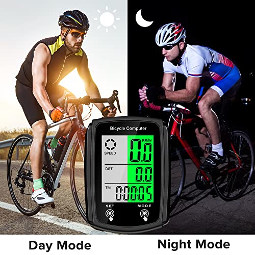 Wired Bike Speedometer with LCD Display A40491