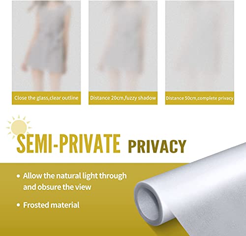 35.4 inch x 78.7 inch Black and White Glass Privacy Sticker L6418
