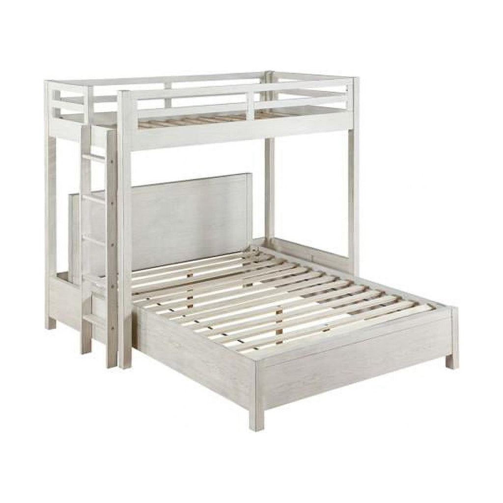 Twin Loft Bed Weathered White B284