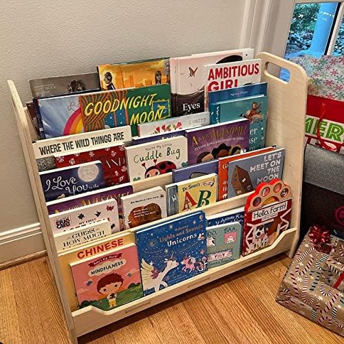 Large Montessori Wooden Bookshelf Y17468