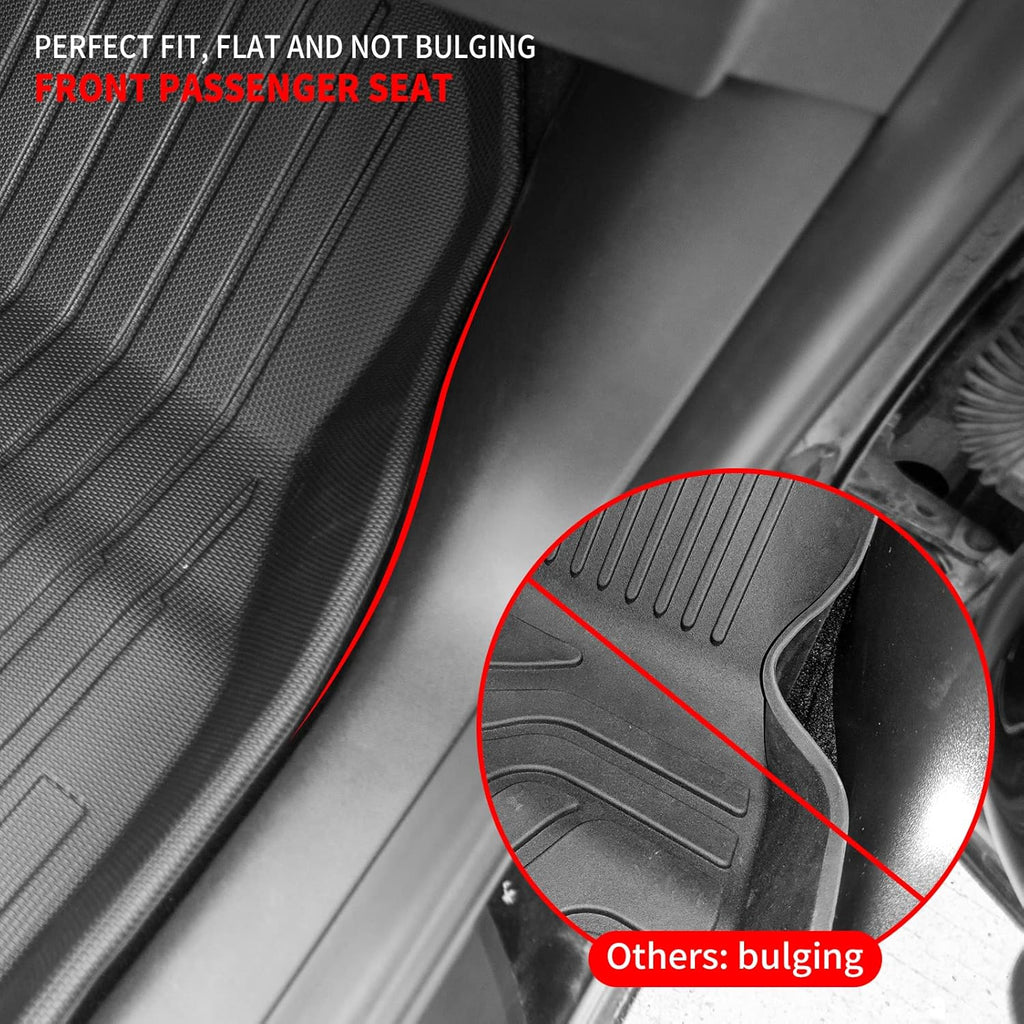 Cargo Liners Storage Frunk Mat All Weather Front Trunk Mats TPE Floor Mats Set of 6 Z38298