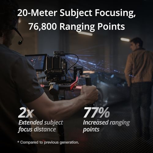 Focus Pro Creator Combo, AMF Lens Control System, 20-Meter Subject Focusing, 76,800 LiDAR Ranging Points, AI Recognition, FIZ Lens Control Hand Unit R341