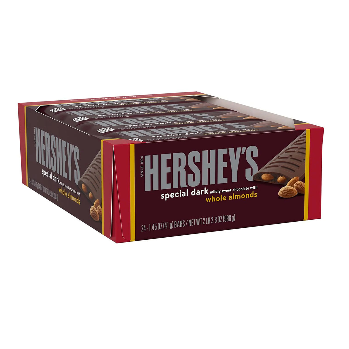 1.45 Oz Dark Chocolate Almond Candy Bars (24 Count) K93783