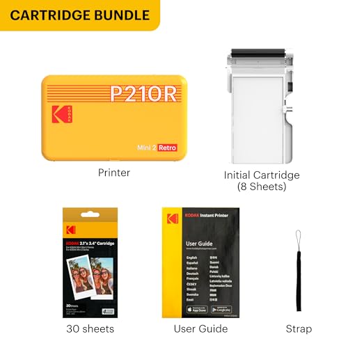 White 2.1x3.4 inches Portable Photo Printer with 38 Sheets P602275