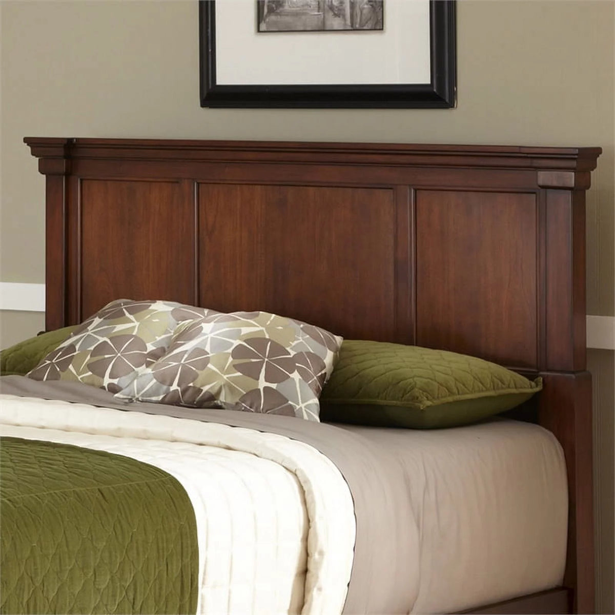 Brown Wood King Headboard L142
