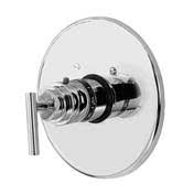 Satin Bronze Round Thermostatic Trim Plate with Handle M6452