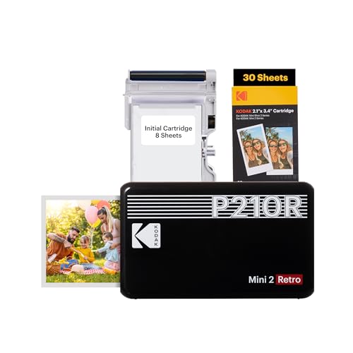 White 2.1x3.4 inches Portable Photo Printer with 38 Sheets P602275