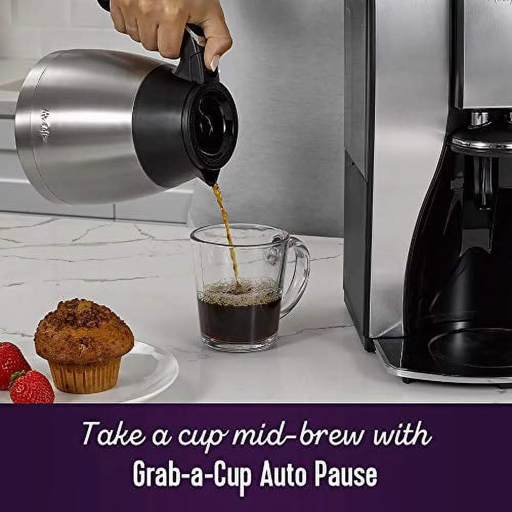 10 Cup Thermal Programmable Coffeemaker, Stainless Steel Y4232