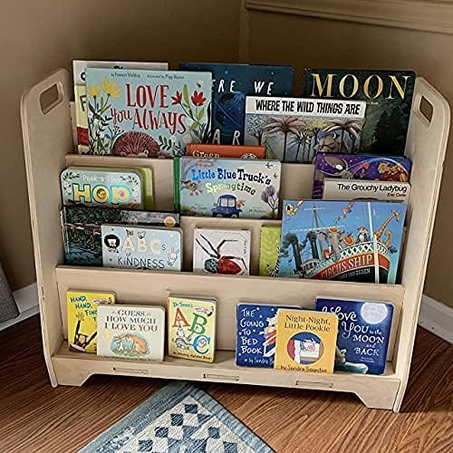 Large Montessori Wooden Bookshelf Y17468
